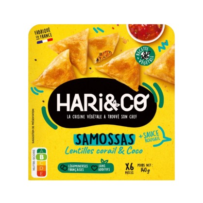 Samossas lentilles corail & coco 140 gr - HARI&CO