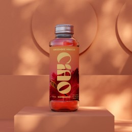 Kombucha Gingembre Hibiscus 33 cl - CIAO KOMBUCHA