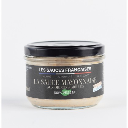 Sauce Sans Mayonnaise Végétale aux Oignons Grillés Bio 200 gr - LE GRAND BLUFF