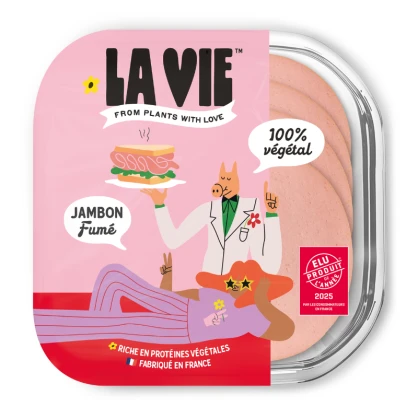 Jambon végétal fumé 120 gr - LA VIE