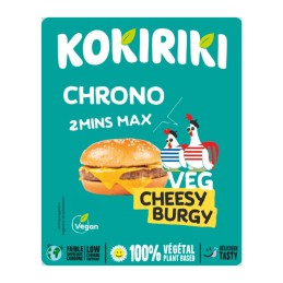 Veg Cheesy Burger 140 g - KOKIRIKI – vegetalfood