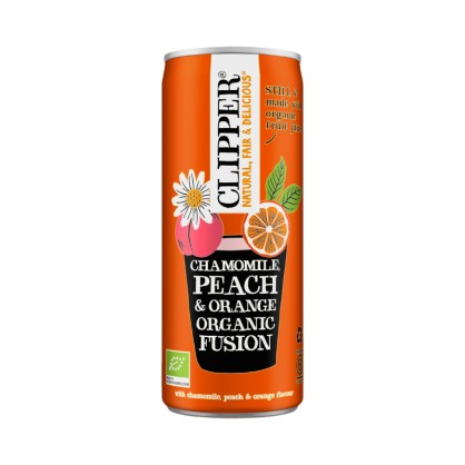 Canette Camomille Pêche & Orange BIO 25cl - CLIPPER