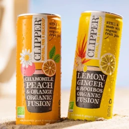 Canette Camomille Pêche & Orange BIO 25cl - CLIPPER
