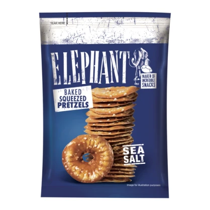 DDM 10/06/25 - Bretzels Plats au Sel de Mer 40 gr - ELEPHANT