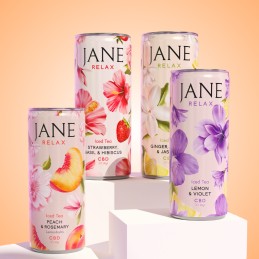 Boisson Relax Thé Vert Violette Citron 25 cl - JANE - vegetalfood