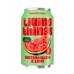 Soda Pastèque Citron vert 33cl - Living Things - vegetalfood
