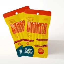 Snacks végétaux, style Chorizo, à base de soja 50 gr - BEANSTALK
