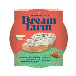 Frais à tartiner ail & fines herbes vegan 130 g - Dreamfarm - vegetalfood