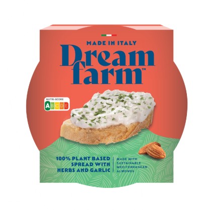 Frais à tartiner ail & fines herbes vegan 130 g - Dreamfarm - vegetalfood
