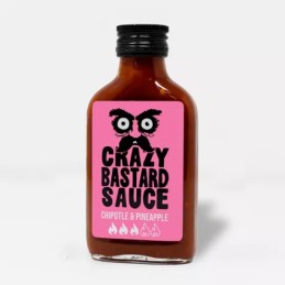 Sauce Piquante Chipotle & Ananas 100ml - Crazy Bastard Sauce - vegetalfood