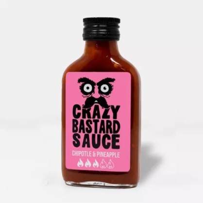 Sauce Piquante Chipotle & Ananas 100ml - Crazy Bastard Sauce - vegetalfood
