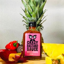 Sauce Piquante Chipotle & Ananas 100ml - Crazy Bastard Sauce - vegetalfood