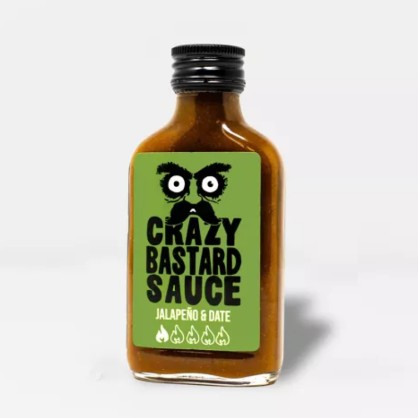 Sauce Piquante Jalapeño & Dattes 100ml - Crazy Bastard Sauce - vegetalfood