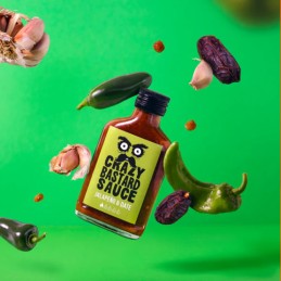 Sauce Piquante Jalapeño & Dattes 100ml - Crazy Bastard Sauce - vegetalfood