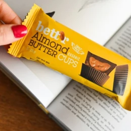 Butter cups de chocolat fourrage amandes BIO 39g - BETT'R