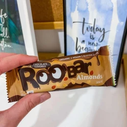 Barre recouverte de chocolat aux Amandes BIO 30g - ROOBAR