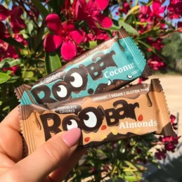 Barre recouverte de chocolat aux Amandes BIO 30g - ROOBAR
