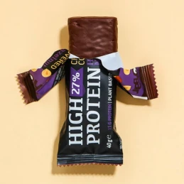 Barre Hyper Protéinée (27%) recouverte de chocolat Noisette-Nougat BIO 40g - ROOBAR