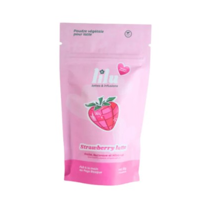 Strawberry latte 50 g – Lilu - vegetalfood