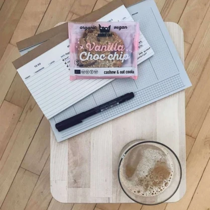 Cookie noix de cajou-avoine Vanille et Pépites de Chocolat BIO 50g - KOOKIE CAT