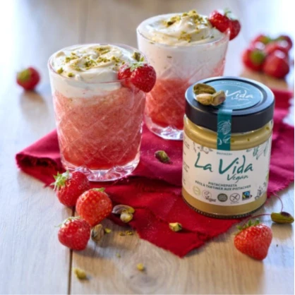 Pâte à tartiner aux pistaches/chocolat blanc BIO 270 gr - LA VIDA VEGAN