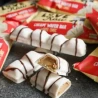 Gaufrettes chocolat blanc fourrées à la crème 43 gr - LOVE RAW