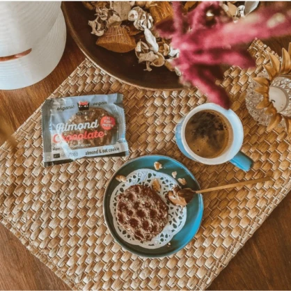 Cookie protéiné à l'avoine, Amande et Pépites de Chocolat Noir BIO 50g - KOOKIE CAT