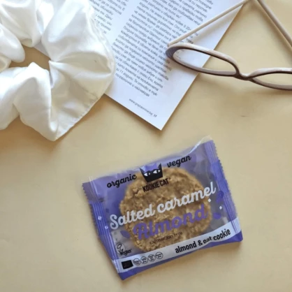 Cookie Amandes Caramel Salé BIO 50g - KOOKIE CAT
