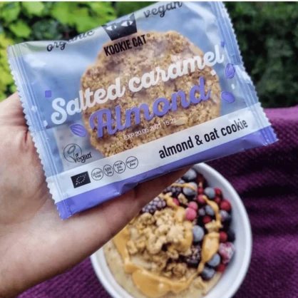 Cookie Amandes Caramel Salé BIO 50g - KOOKIE CAT