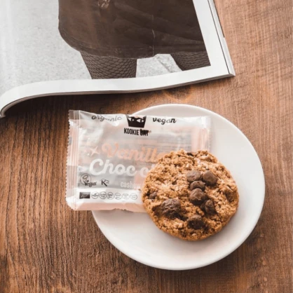 Cookie noix de cajou-avoine Vanille et Pépites de Chocolat BIO 50g - KOOKIE CAT
