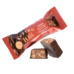 Barre chocolat noisette praliné BIO 33 gr - RHYTHM 108
