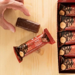 Barre chocolat noisette praliné BIO 33 gr - RHYTHM 108