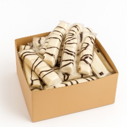 Gaufrettes chocolat blanc fourrées à la crème 100 gaufrettes - VRAC - vegetalfood