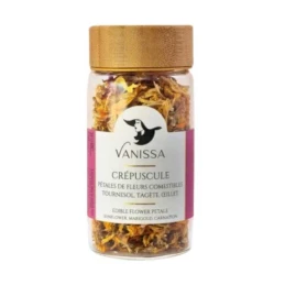 Mélange de pétales de fleurs séchées Crépuscule 5 g – Vanissa - vegetalfood
