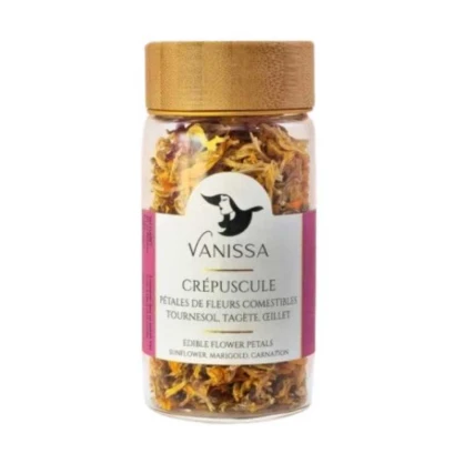 Mélange de pétales de fleurs séchées Crépuscule 5 g – Vanissa - vegetalfood