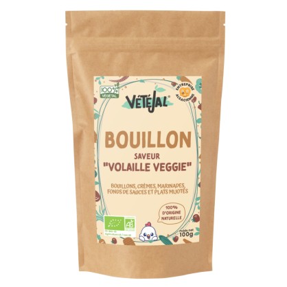 Bouillon de volaille veggie BIO 100 g - Vétéjal  vegetalfood