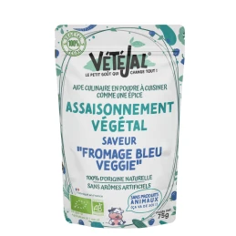 Assaisonnement végétal saveur Fromage Bleu 75 g BIO - VETEJAL - vegetalfood