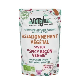 Assaisonnement végétal saveur Spicy Bacon 75g BIO - VETEJAL - vegetalfood