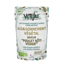 Assaisonnement végétal saveur Poulet rôti veggie 75 g BIO - VETEJAL - vegetalfood