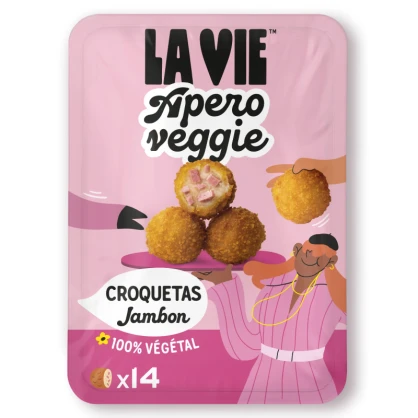 Croquetas au jambon végétal 140 g - La Vie - vegetalfood