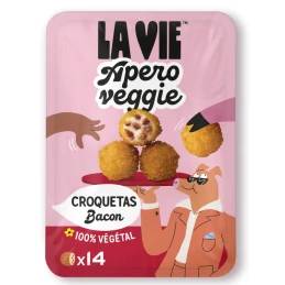 Croquetas au bacon végétal 140 g - LA VIE- vegetalfood