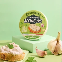 Le Tartinable Ail & Fines Herbes 120g - LES NOUVEAUX AFFINEURS - vegetalfood
