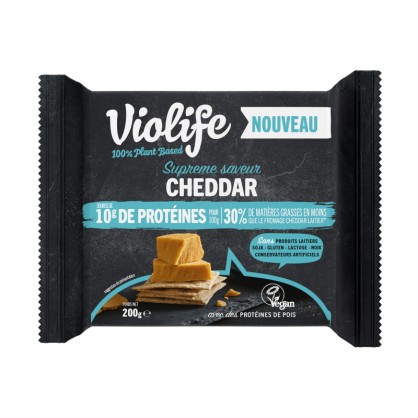 Bloc Suprême saveur Cheddar 140 g - Violife - vegetalfood
