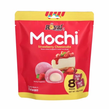 Mochis Strawberry Cheesecake 120 gr - Royal Family - vegetalfood
