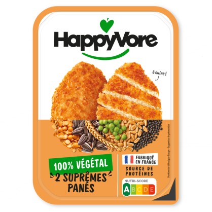 Suprêmes végétaux panés 180g - HAPPYVORE