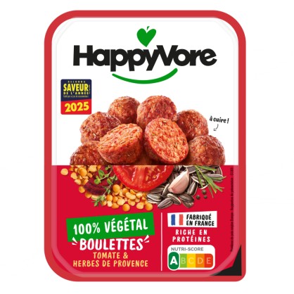 Boulettes végétales Tomate & Herbes 180 g - HAPPYVORE