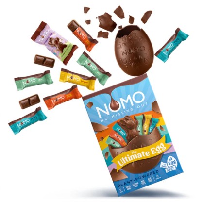 Oeuf de Pâques, lapin et mini barres 405 g Nomo - vegetalfood