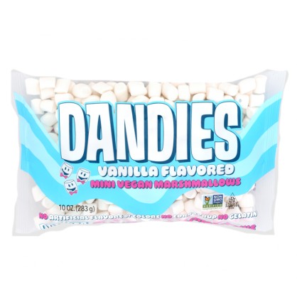 Mini marshmallows vegan à la vanille 105 g - Dandies - vegetalfood