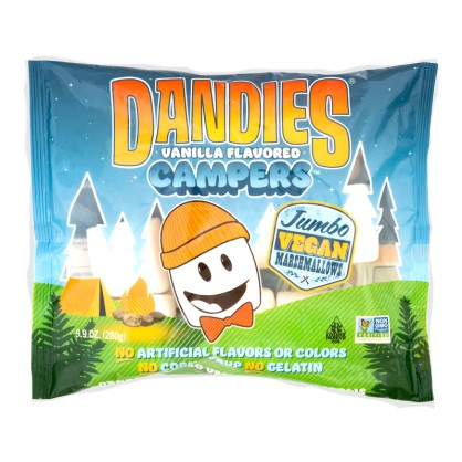 Jumbo Campers Marshmallows vegan à la vanille 200 g - Dandies - vegetalfood