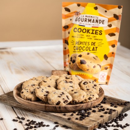 Cookies pépites de chocolat BIO 150g - La Marmotte Gourmande - vegetalfood
